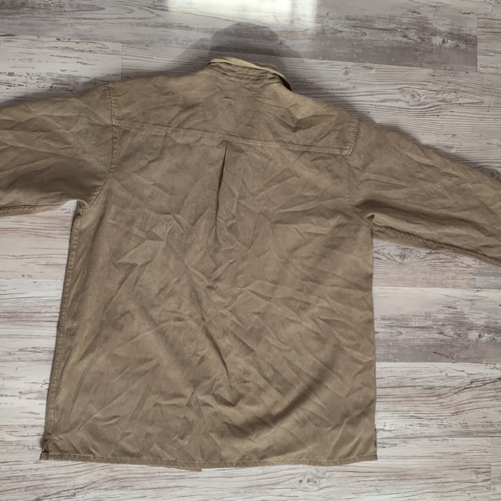 Tan/cream button up - Picture 3 of 3